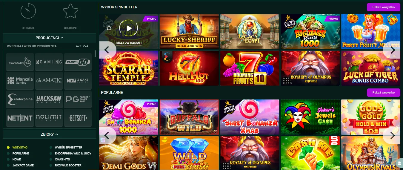 Spinbetter kasyno Spinbetter kasyno